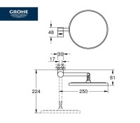 MEDIDAS ESPEJO DE AUMENTO x7 SELECTION GROHE